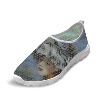 

Male Causal Flats Shoes Fashionable Painting Art Print Light Weight Men Summer Sneakers Breathable Mesh Shoes