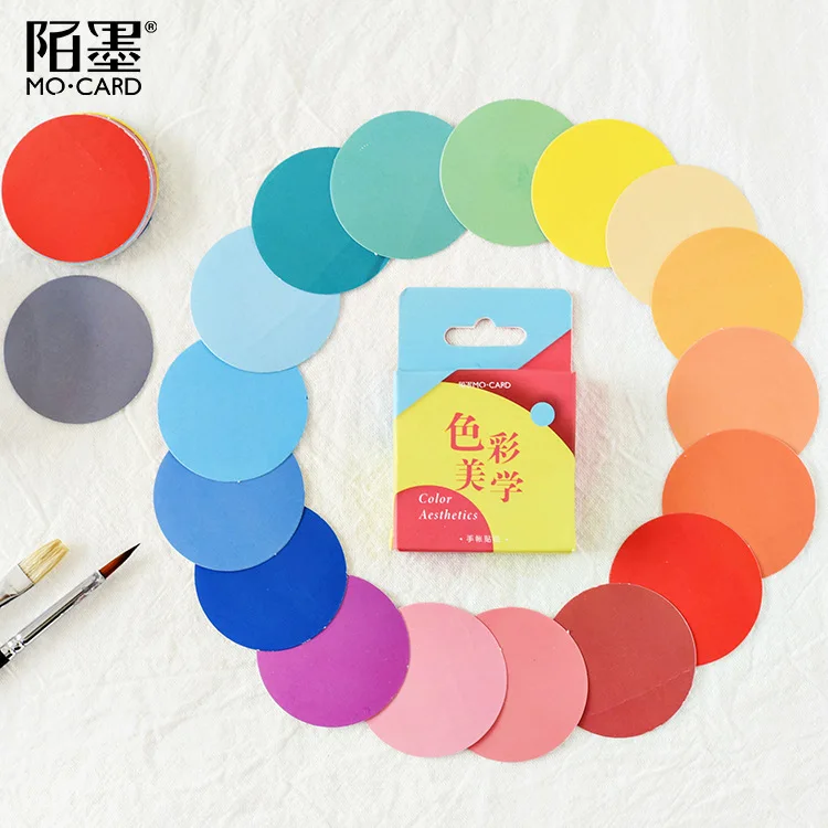 46Sheets Simple Pure Color Round Sticker Adhesive Cute Diary Decoration Stickers Diy Scrapbooking Kawaii Stationery huismerk kopen in de aanbieding 46Sheets Simple Pure Color Round Sticker Adhesive Cute Diary Decoration Stickers Diy Scrapbooking Kawaii Stationery huismerk kopen in de aanbieding