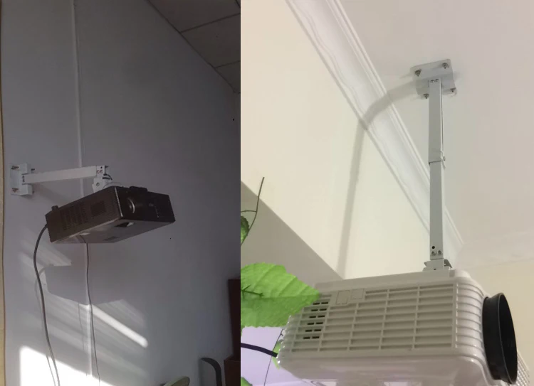 Высокое Качество Наклон проектор потолочный Настенный Кронштейн вешалка для DLP ЖК-видео проектор 5 кг вес загрузки