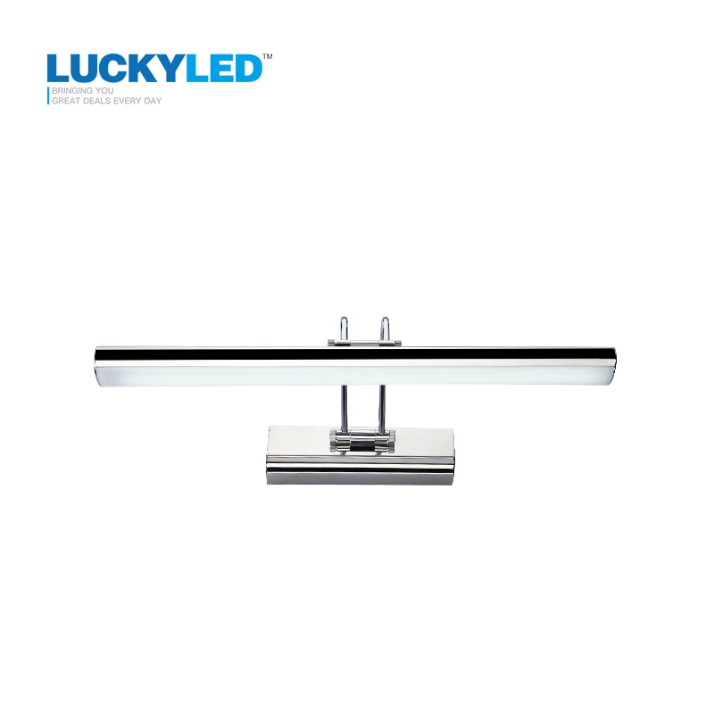  LUCKYLED 42cm 12W Led Mirror Light Stainless Steel AC85-265V Modern Wall Lamp Bathroom Lights Wall  - 32702738154