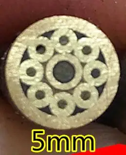 Нож DIY хвостовик мозаика булавка заклепки 390 мм для ногтей латунная трубка 5 мм и 6 мм Диаметр DIY винт для ручки ножа полированный - Цвет: 5mm