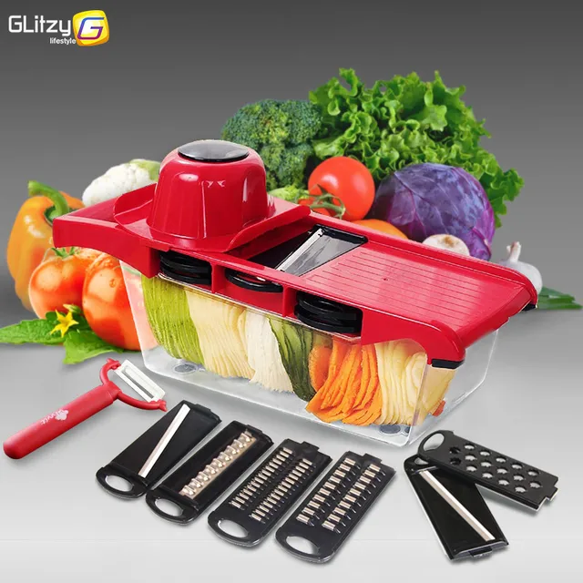 Vegetable Cutter Mandoline Slicer 6 Blades Julienne Grater Fruit Peeler Potato Onion Tools Kitchen Accessories Cooking Vegetable Cutter Mandoline Slicer 6 Blades Julienne Grater Fruit Peeler Potato Onion Tools Kitchen Accessories Cooking