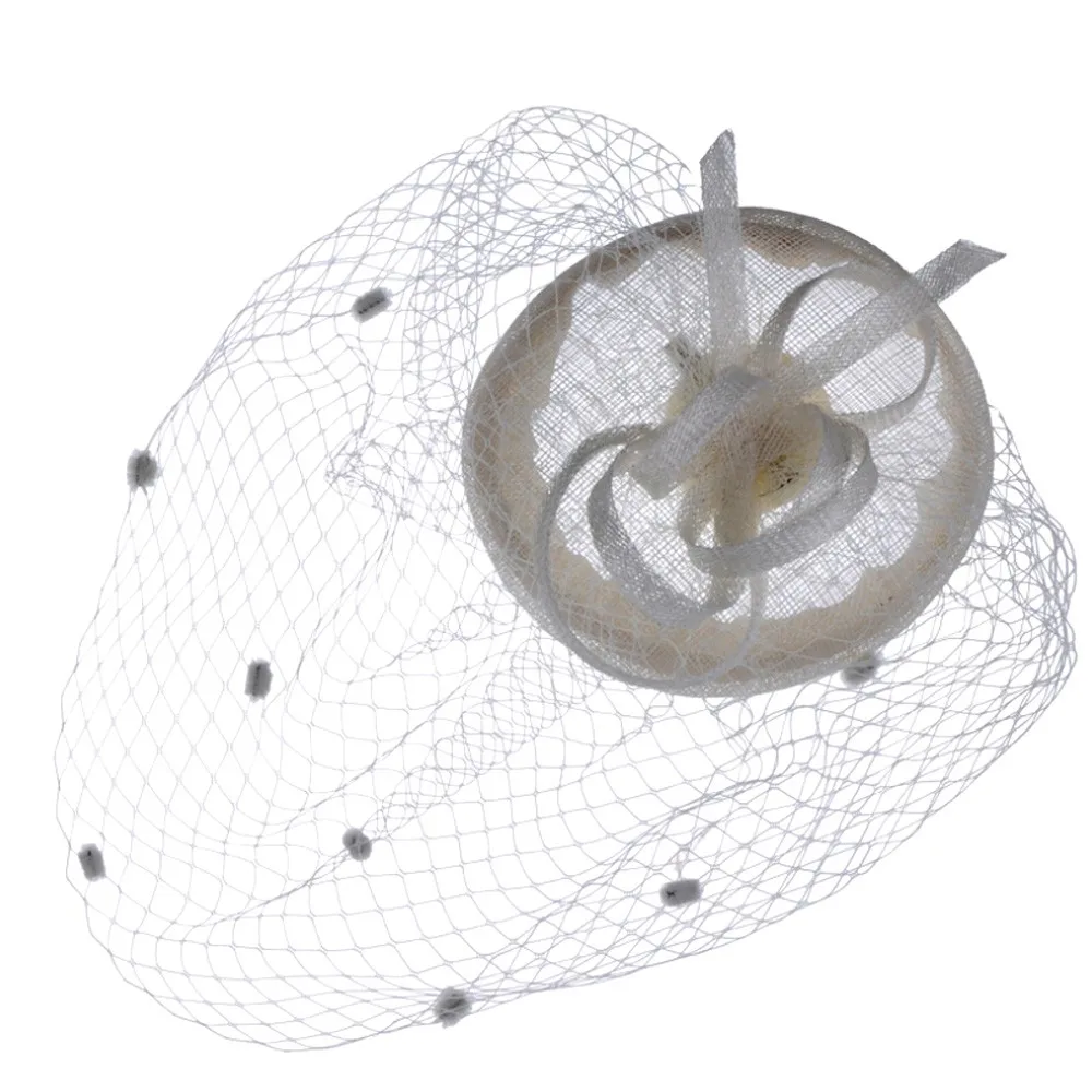 Neweat женские модные свадебные женские вуалетки Пенни сетки ленточки для шляп и перья вечерние шляпа женский тюрбан шапки 1J18