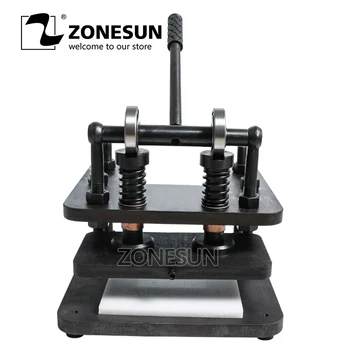 

ZONESUN 2614 Hand leather cutting machine DIY wallet bag photo paper PVC/EVA sheet mold cutter leather Die cutting machine