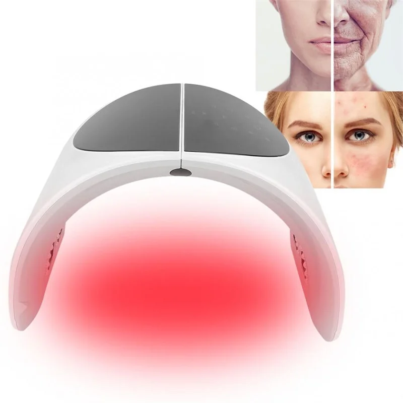 Складной Фотон pdt светодиоды свет маска для лица Лечение Акне Осветление кожи лица Омоложение кожи светотерапия машина