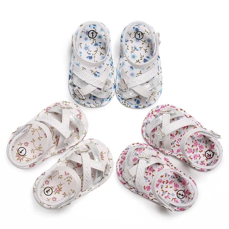 

Soft Summer Baby Girl Sandals Toddler Summer Sweet Sole Kids Crib Newborn Shoes