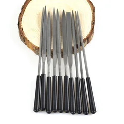 Jeu de limes à diamant assorties, râpe à bois, outils à main pour céramique, verre, gemme, sculpture sur bois, artisanat, métal, 3x140mm 