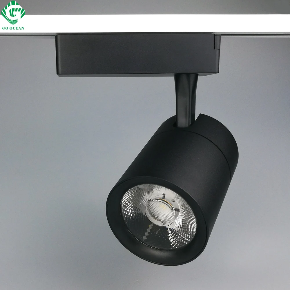 GO OCEAN Track Lighting Rail Spot 30W Clothing Shop Windows Showrooms Store LED Track Light Rail Spotlight COB Track Rail (3)