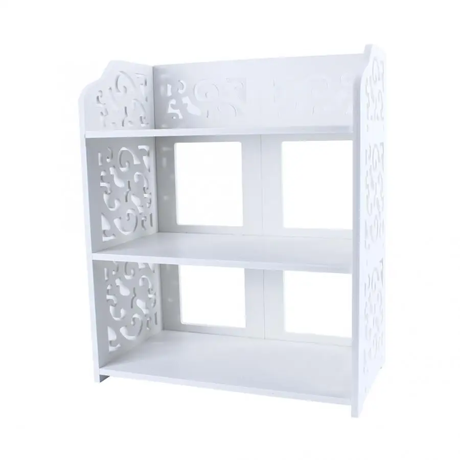 

Shoe Cabinet Rack Box Drawers Storage Rack Wood Plastic Plate 3 Shelf White
