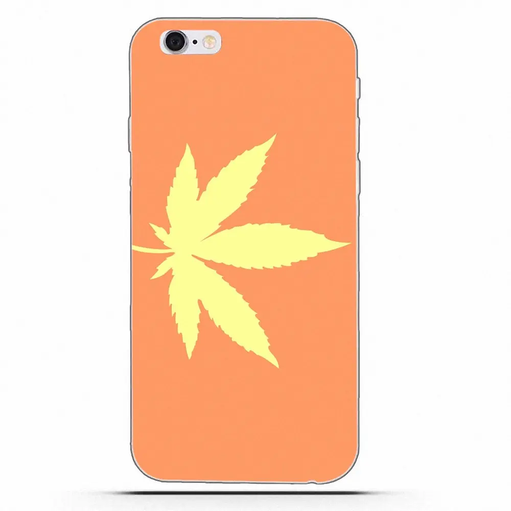 Чехол Wexoeq для сотового телефона с рисунком пеньковых листьев Apple iPhone X 4 4S 5 5C 5S SE 6 6S