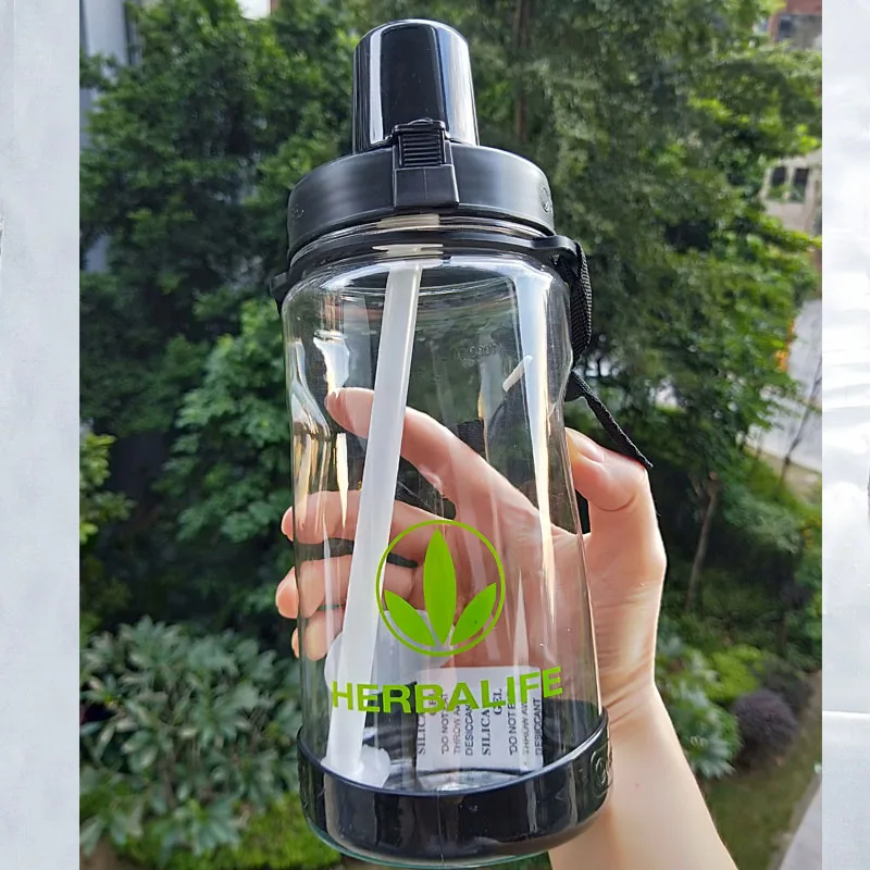 500 мл 1000 мл 2000 мл 32 унции Herbalife 24 Fit 2000 мл/64 унции встряхнуть Спортивная бутылка для воды Tritan Herbalife питание - Цвет: 1000ml Black