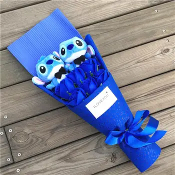 

BOLAFYNIA Stitch Plush Toys Anime Lilo and Stitch Soft Stuffed Animal Dolls Plush bouquets For Kids Birthday Gifts
