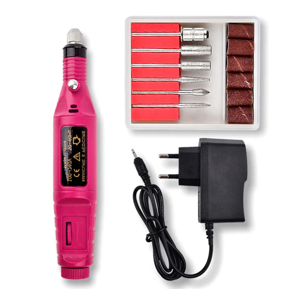 

Professional Finger Toe Nail Care Electric Polishing Machine Manicure Pedicure Treatments Kit QRD88