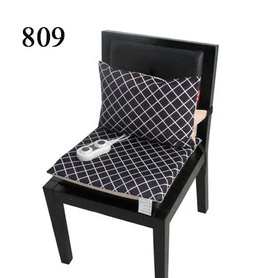 Электрический нагревательный коврик офисная Подушка для стула с подогревом спины и подушка для спины электрическое одеяло зимняя теплая подушка 220 В грелка офисная - Цвет: 809