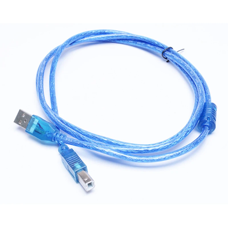 Высокоскоростной прозрачный синий usb накопитель 2 0 кабель для принтера типа A B