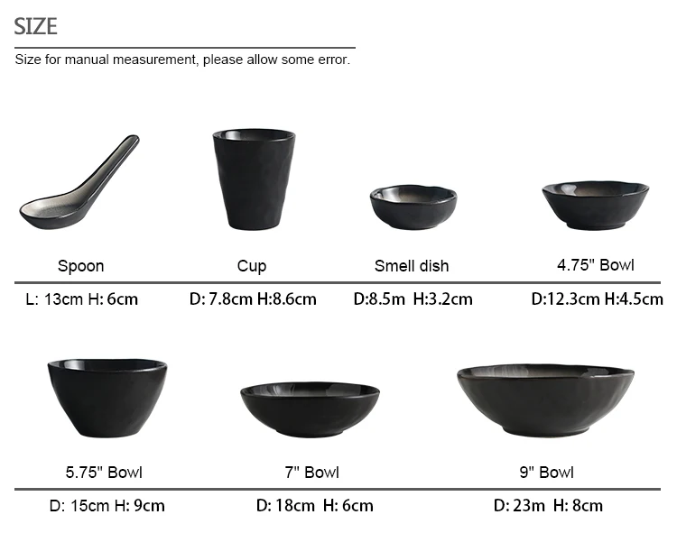 Японский стиль S чай k Керамическая тарелка набор посуды чайная чашка креативная миска для супа 7 9 10 дюймов посуда