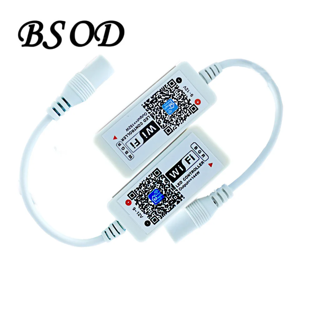 

BSOD WIFI RGB LED Controller for Led Strip DV12-24V IOS Iphone Ipad Andriod Easy to Install
