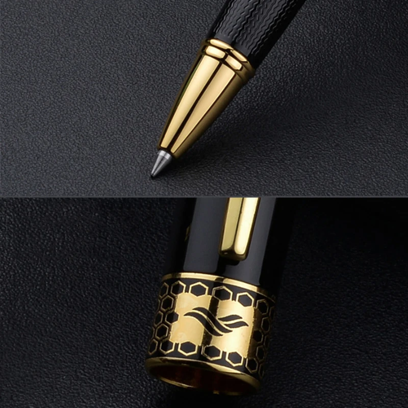 Baoer 68 Ручка-роллер, металлические ручки, шариковая ручка, Caneta de luxo, корпоративные подарки, Ручка-роллер, 0,5 мм, черный цвет, заправка, Stylo Bille De Lux