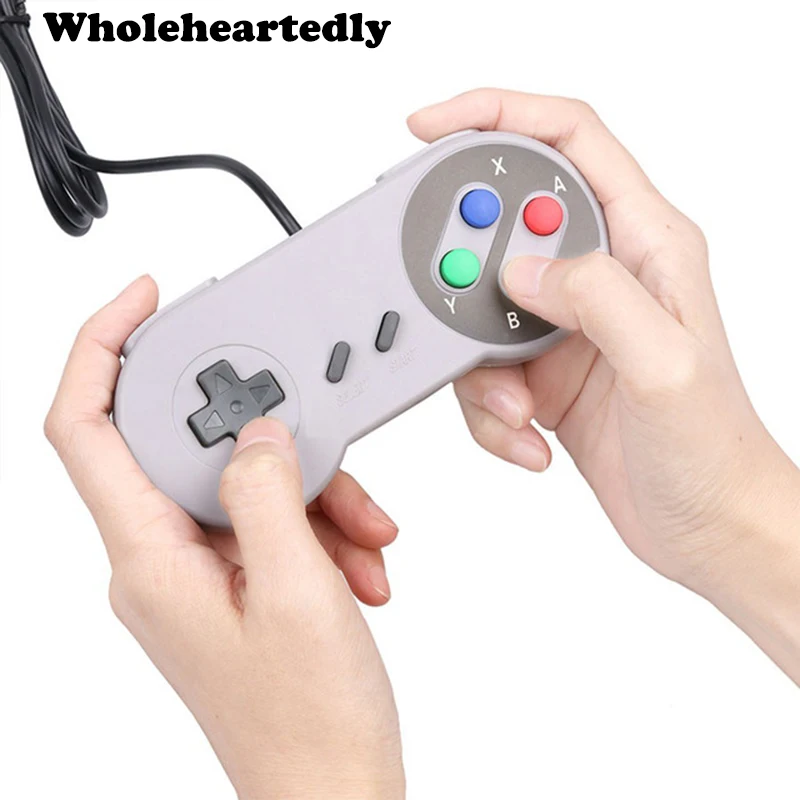 Brand New Super Classic  Wired USB Game Controller Gamepad joystick for PC Laptop Computer for Windows for SNES Game Control