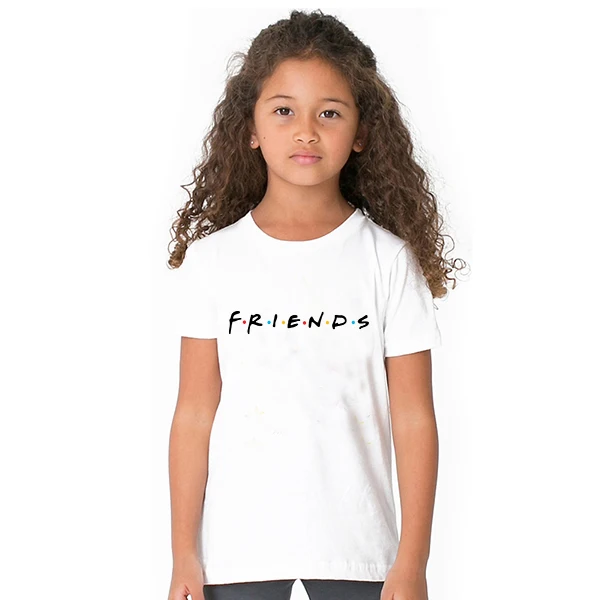 

Girl friends tv T shirt kids Anime Children Funny kawaii T-shirts Black Girls Cute Cartoon Print Child Teenage Kid Tee shirts