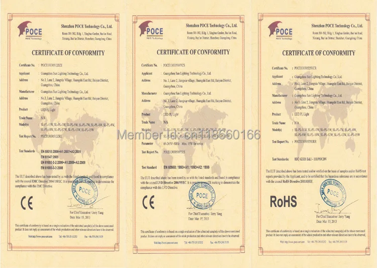 Certificate of G24