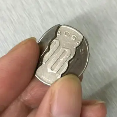 Тройная Складная монета японская версия/монета в пивной бутылке волшебный трюк