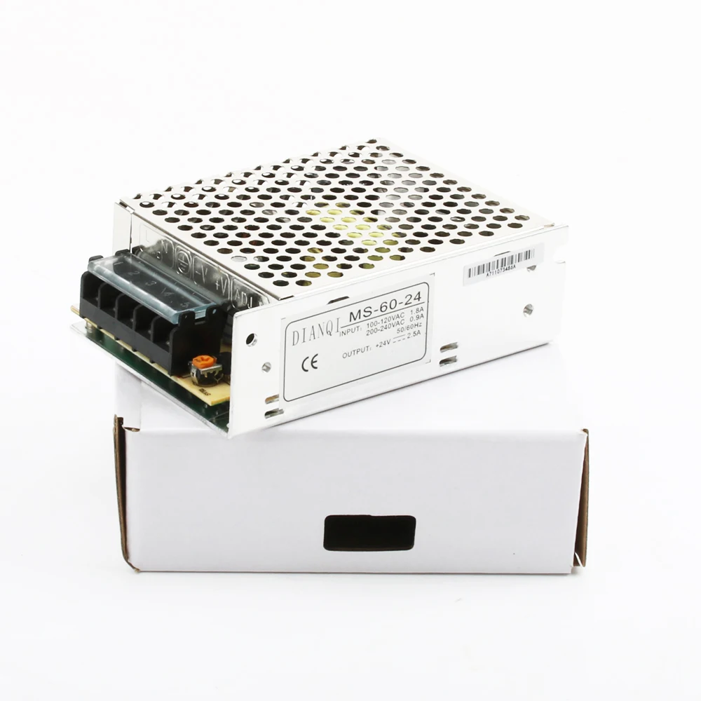 DIANQI мини преобразователь питания 24 В 15 12 5 размер din led ac dc для в форме буквы сделай