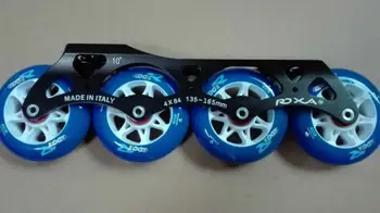 

free shipping roller skates wheel 84mm blue color PU wheel with 4X84 frame