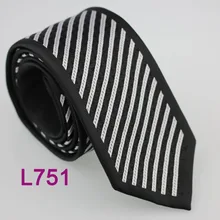 YIBEI Coachella Галстуки Для мужчин тонкий галстук-бабочка черный галстуки с окантовкой серебряную диагональные галстуки в полоску Повседневное узкий галстук на шею Свадебный галстук