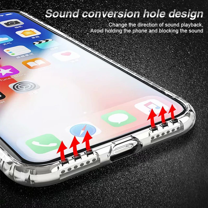 Прозрачный чехол RZP для телефона с алмазным кристаллом iPhone X 6 s 7 8 Plus бампер мягкий