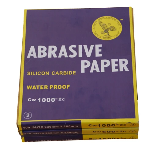 10 листов/уп 60/100/320/400/500/180/150/1000/1200/2000 Грит наждачная бумага для влажных и сухих работ абразивный Водонепроницаемый Бумага листов