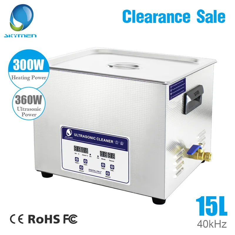 Skymen Ultrasonic Cleaner 15l 360w Ultrasound Cleaning Equipment Bath