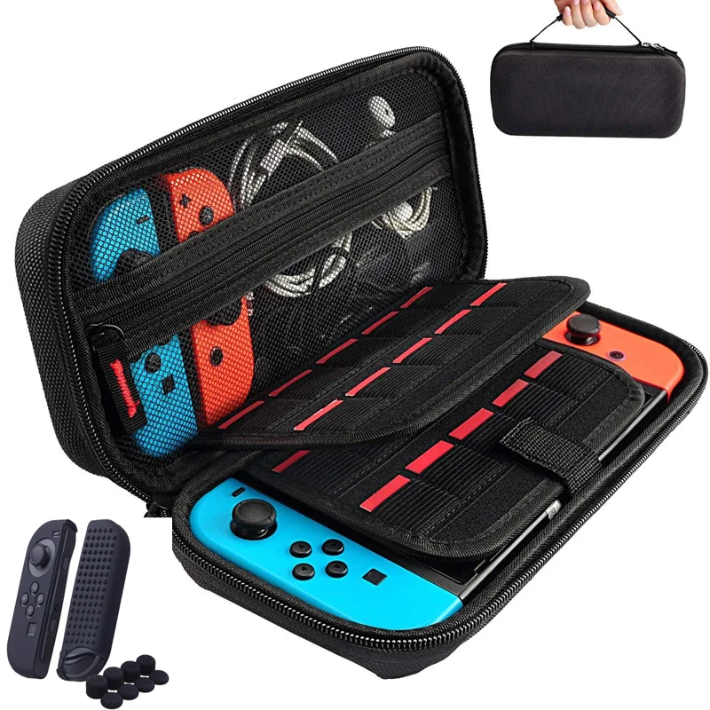  Storage Bag for Nintend Switch Nintendos Switch Console Handheld Carrying Case 19 Game Card Holders - 32951799733