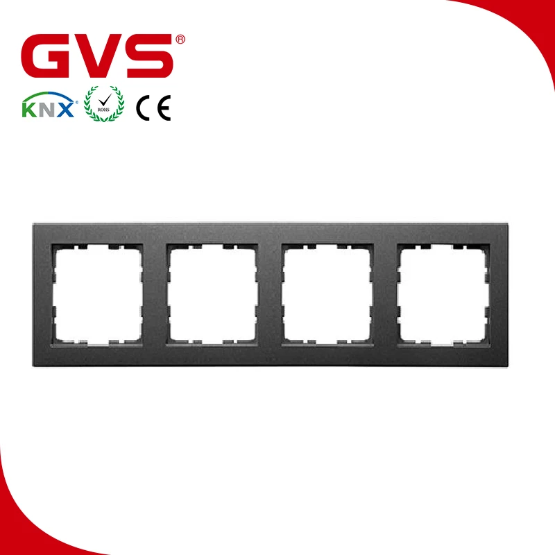 

Latest Factory KNX/EIB GVS K-bus Smart Home/Building Automation System KNX Push Button 55mm Frame, 4 Consecutive Frame Dark Grey