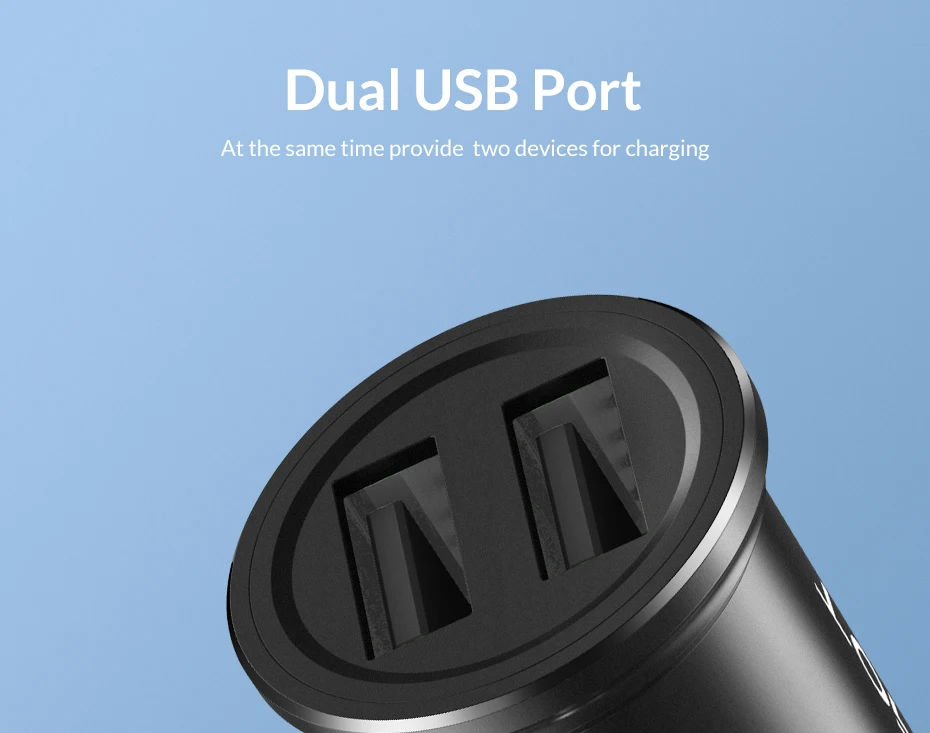 TOPK Mini Dual USB Автомобильное зарядное устройство для iPhone samsung Xiaomi Hauwei 3.1A быстрое зарядное устройство автомобильное зарядное устройство адаптер для мобильного телефона в автомобиле