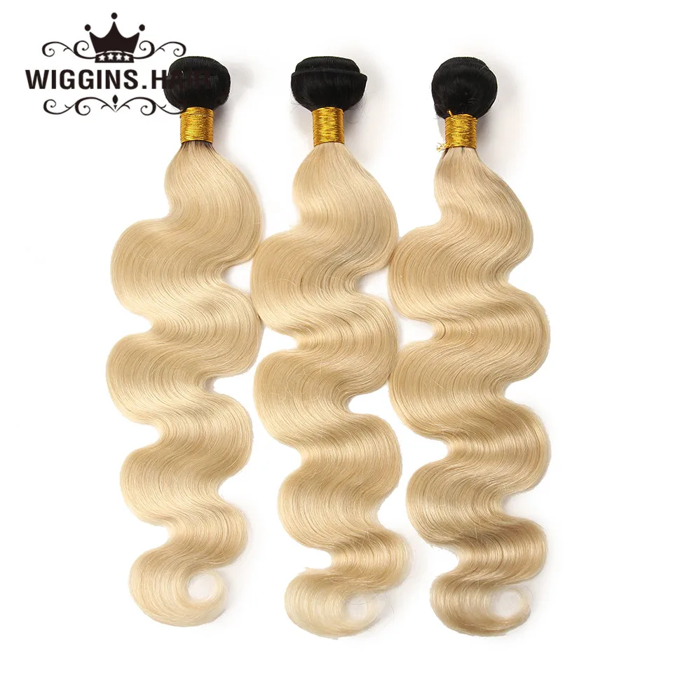 Wiggins волосы 613 блонд пучок s бразильские волнистые волосы 3/4 пучок предложения 4 цвета доступны Remy человеческие волосы пучок s 8-24 дюймов