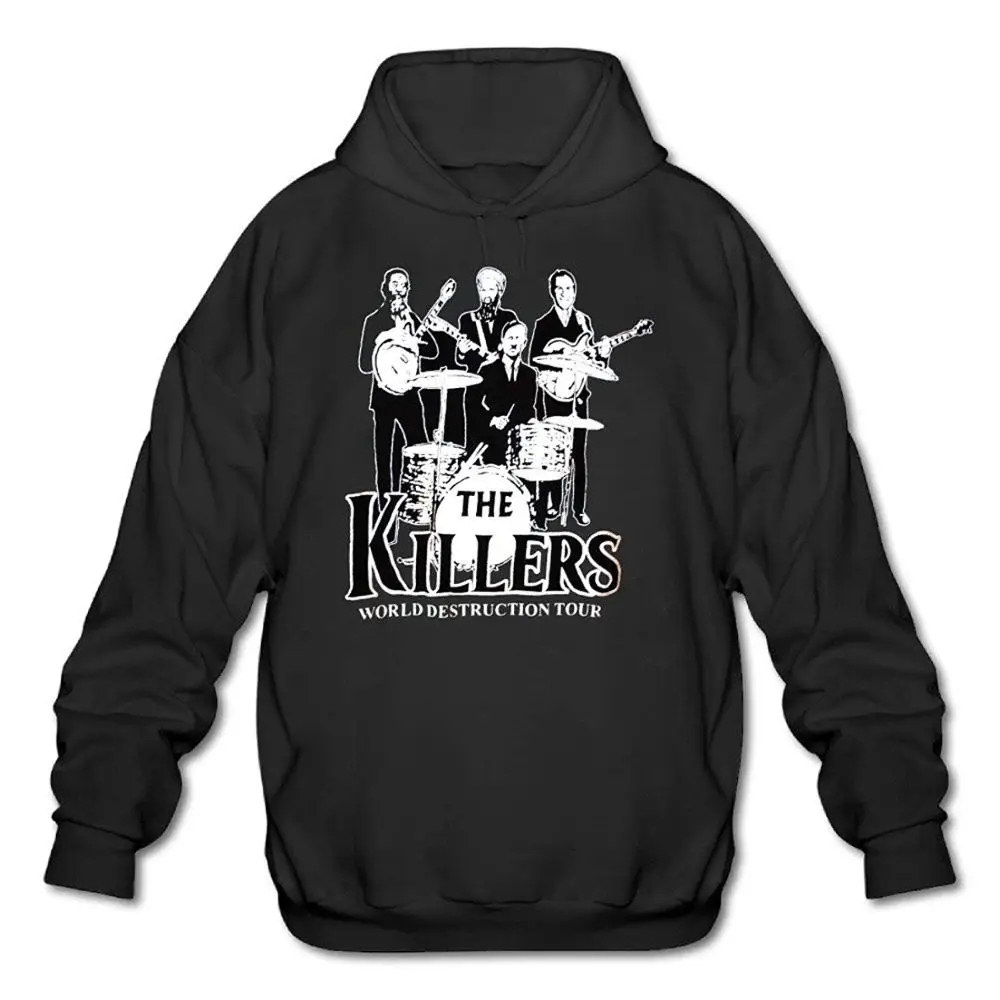 The Killers Men's Graphic Hoodie Coat Black High Quality Warm Hooded