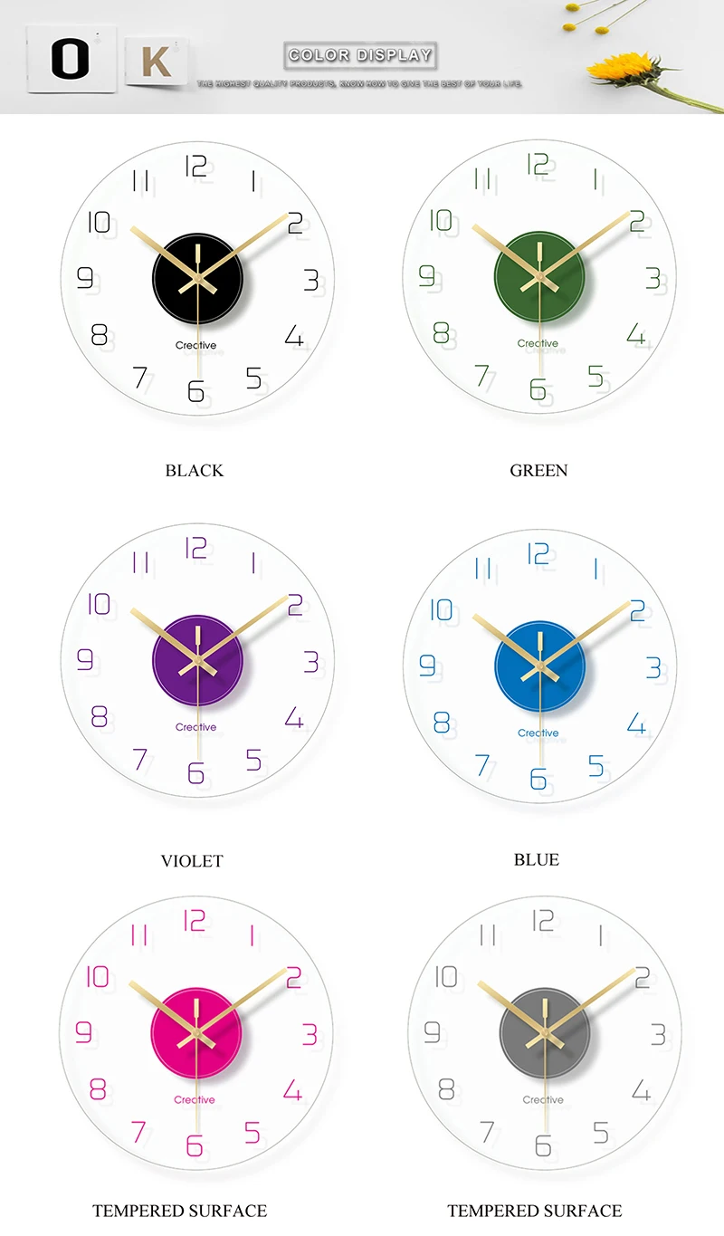 clock for kitchen wall bedroom clock (6)
