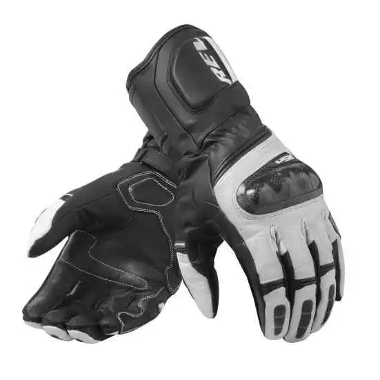 

Revit RSR 3 Leather Gloves Motorcycle Motocross Sports Racing Men's Gloves Black White