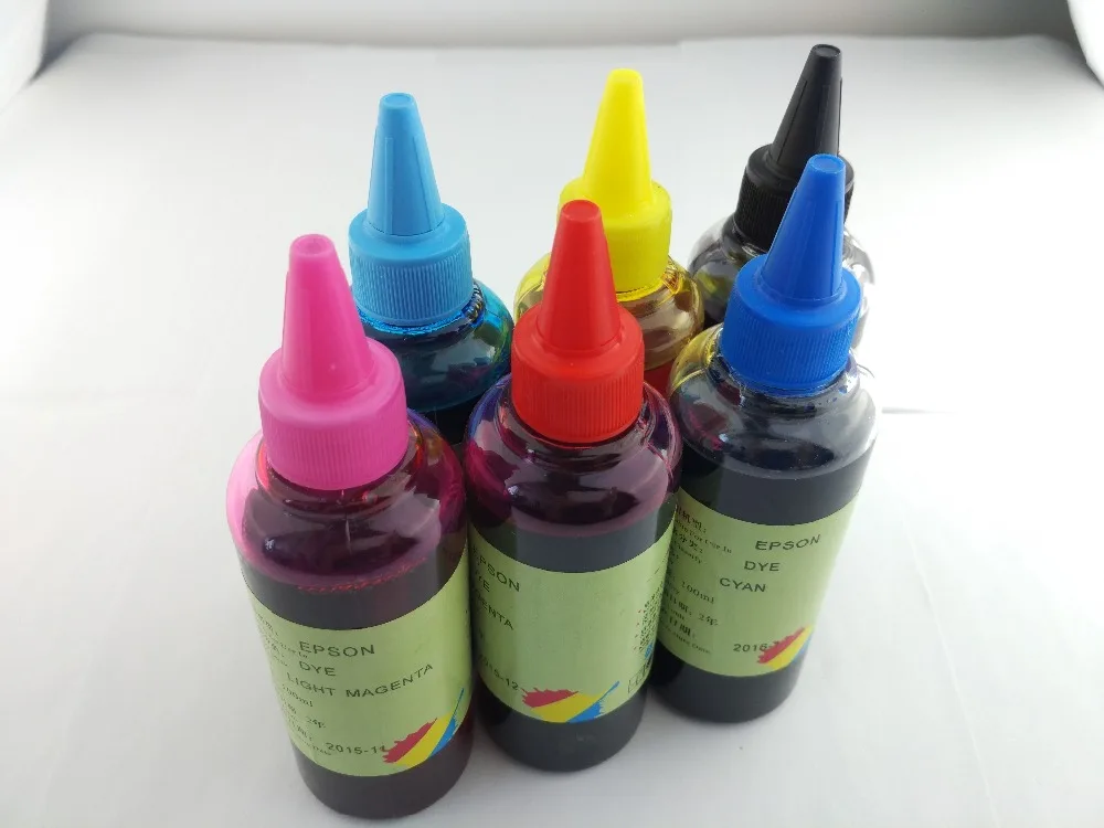 

6X100ml Specialized T0491 DYE INK For EPSON STYLUS PHOTO R230 R210 R350 R310 Photo RX510 RX630 printer T0491 DYE INK