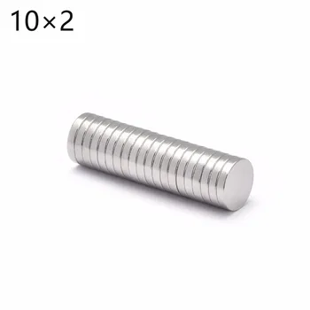 

100pcs 10x2mm N50 Super Strong Powerful Small Round Rare Earth Neodymium Disc Magnets 10*2mm 10mm*2mm