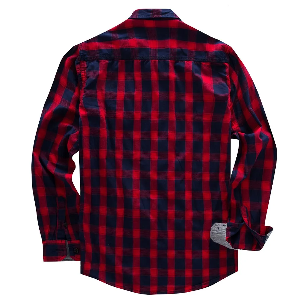 Top brand  Men's shirt Long Sleeve 100% Cotton Male Brand Casual Shirt Autumn Winter Camisa Masculina European Plus Size (1)