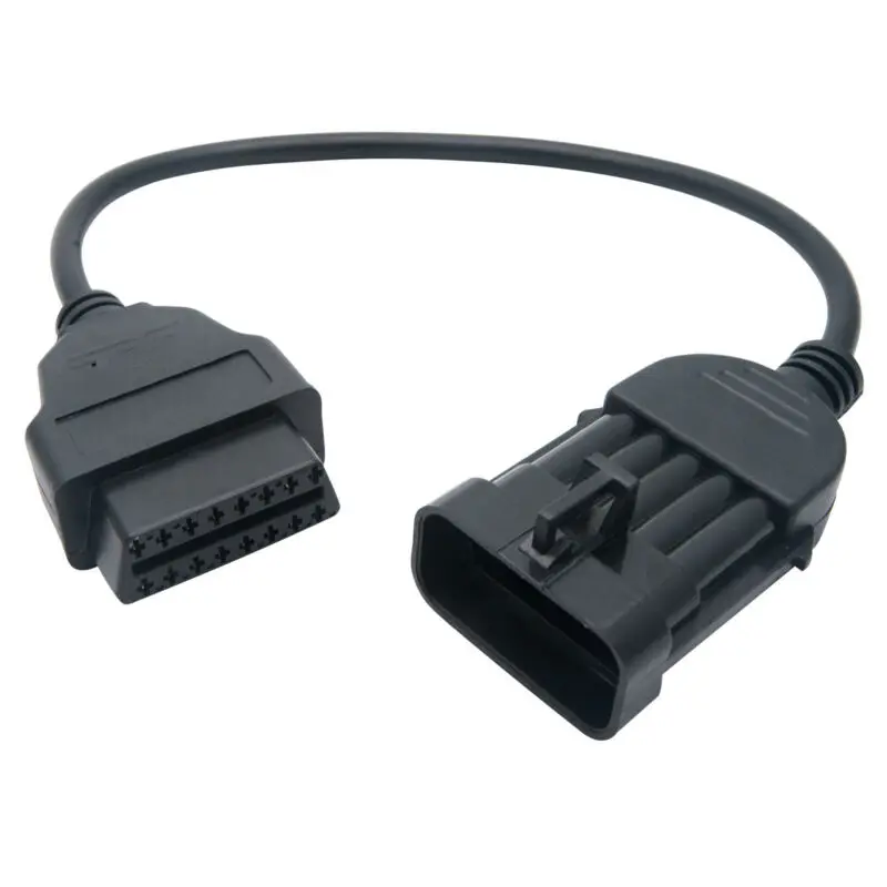 10 Pins to 16 наклонных штрихов OBD OBD2 диагностический Соединительный адаптер кабель