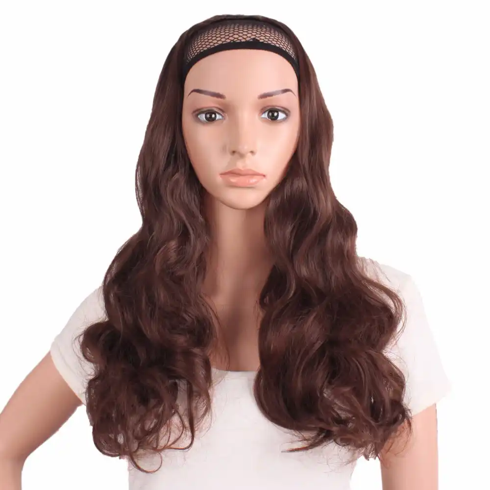 Mapofbeauty 24 Long Wavy Hair Extensions Clip In One Piece Blonde