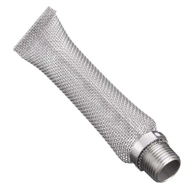 12 дюймов Нержавеющая сталь фильтр bazooka с 1/2 дюйм; npt фитинг