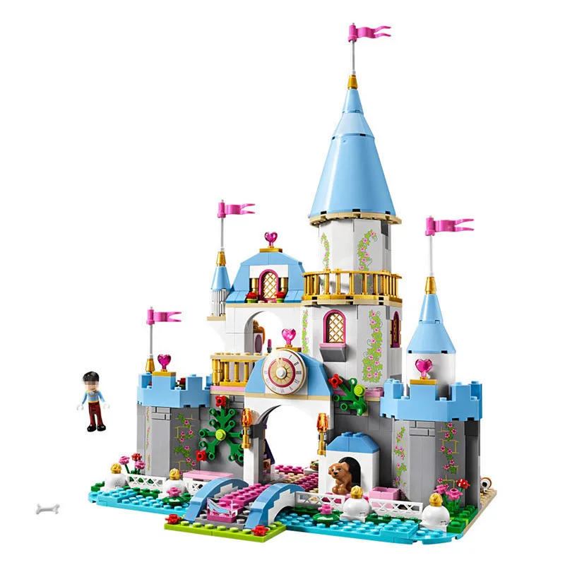 

697pcs diy building blocks bricks Compatible with legoing Girl Friends Cinderellas Romantic Castle toys for girl children gift