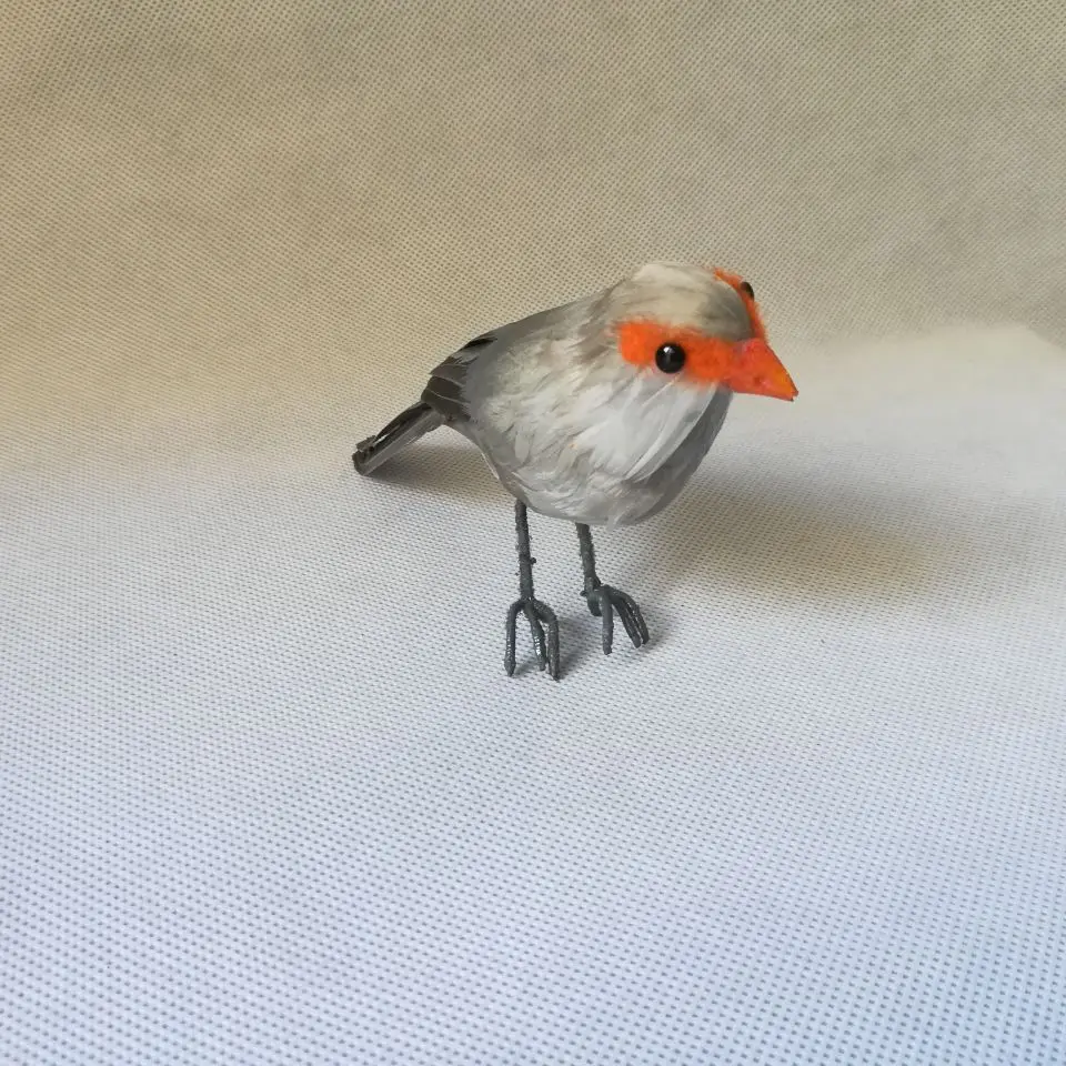 real life toy bird feathers sparrow bird about 13cm vivid Estrilda