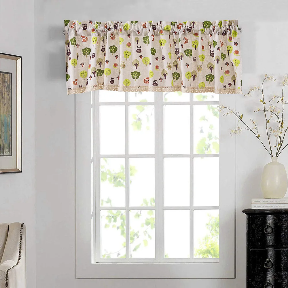 

Blackout Thermal Blinds Valance Curtains Extra Wide and Short Window Treatment Kitchen Living Bathroom pelmets Lambrequin