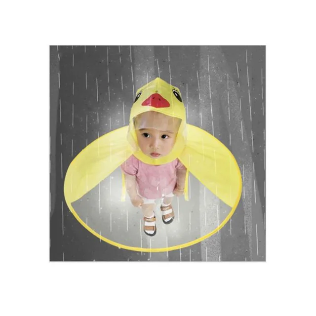 Children Kids Raincoat Umbrella Headwear Cartoon Yellow Duck Child Adult Rain Coat Cover Transparent Umbrellas Outdoor Children Kids Raincoat Umbrella Headwear Cartoon Yellow Duck Child Adult Rain Coat Cover Transparent Umbrellas Outdoor