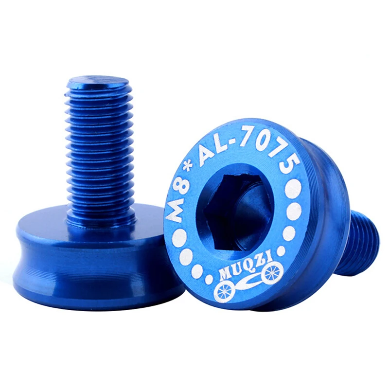 5Pcs Mountain Bike Crankset Crank Arm Screws Bicycle Axis Fixing Bolts Blue